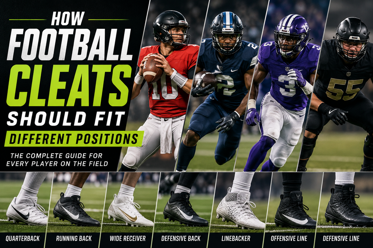 How Football Cleats Should Fit Different Positions
