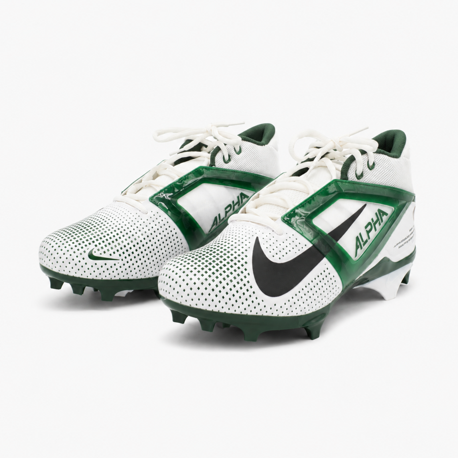 Nike Alpha Menace 4 Pro Cleats – White / Green