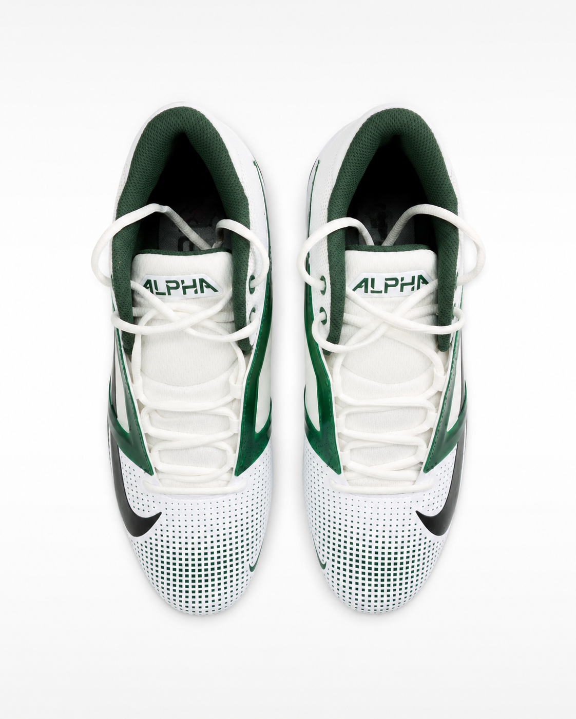 Nike Alpha Menace 4 Pro Cleats – White / Green
